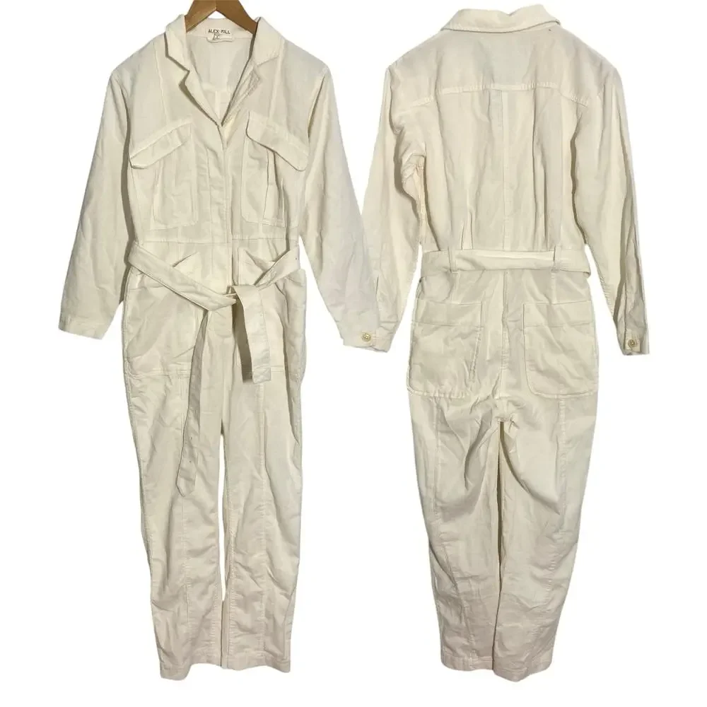 Alex Mill Cream Utility Jumpsuit